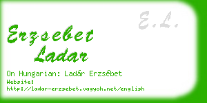 erzsebet ladar business card